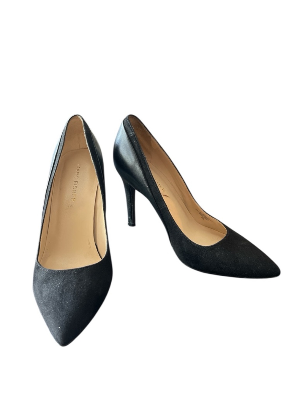Marc Fisher Black Pointed Toe Stiletto Pumps